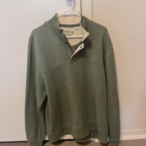 Men's green Orvis pullover quarter zip sweatshirt Size XL. Excellent condition